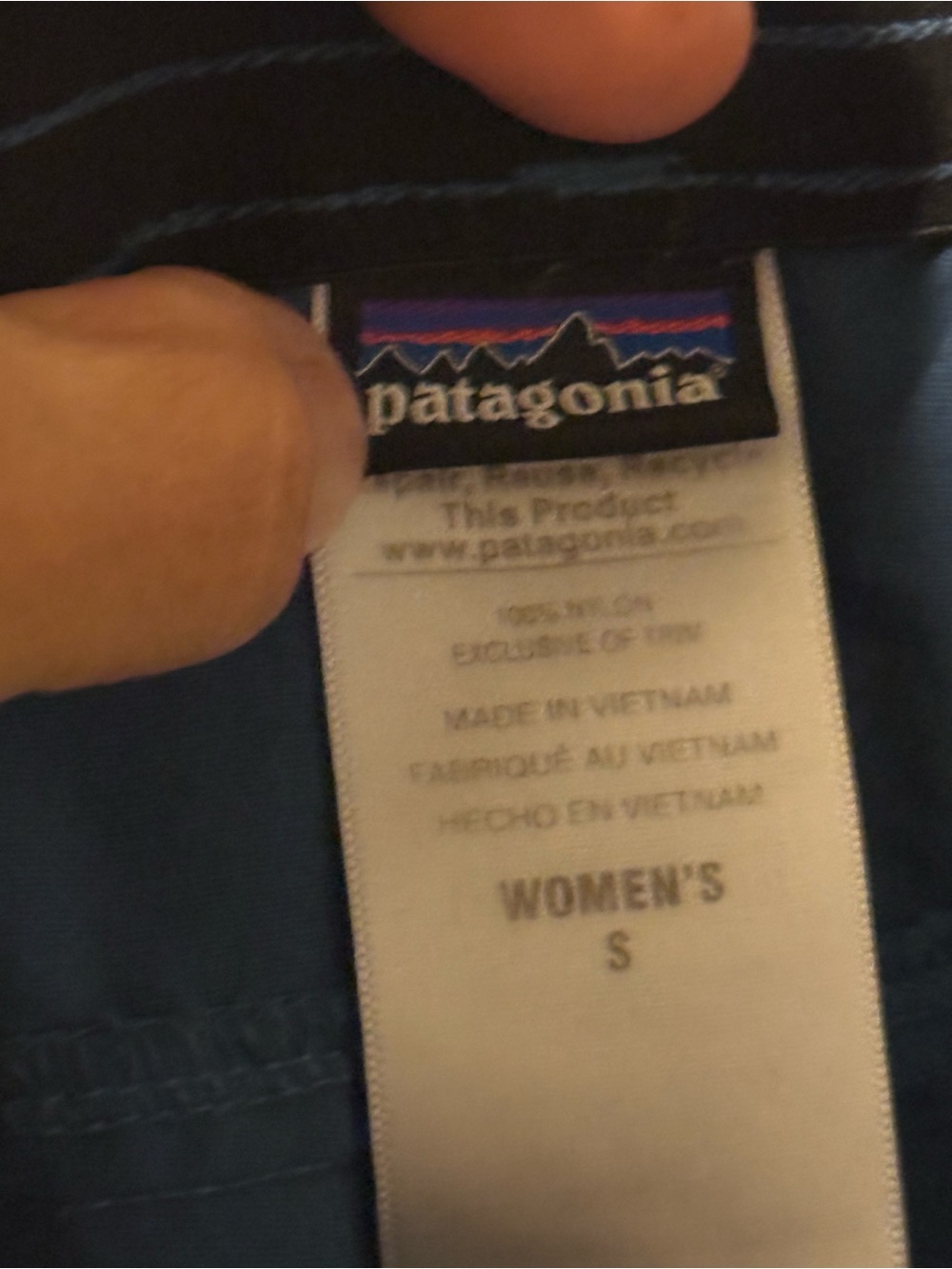 Patagonia Women’s Baggies Shorts Small Blue Teal 5” Nylon Hiking Outdoor SP16 - Picture 8 of 8